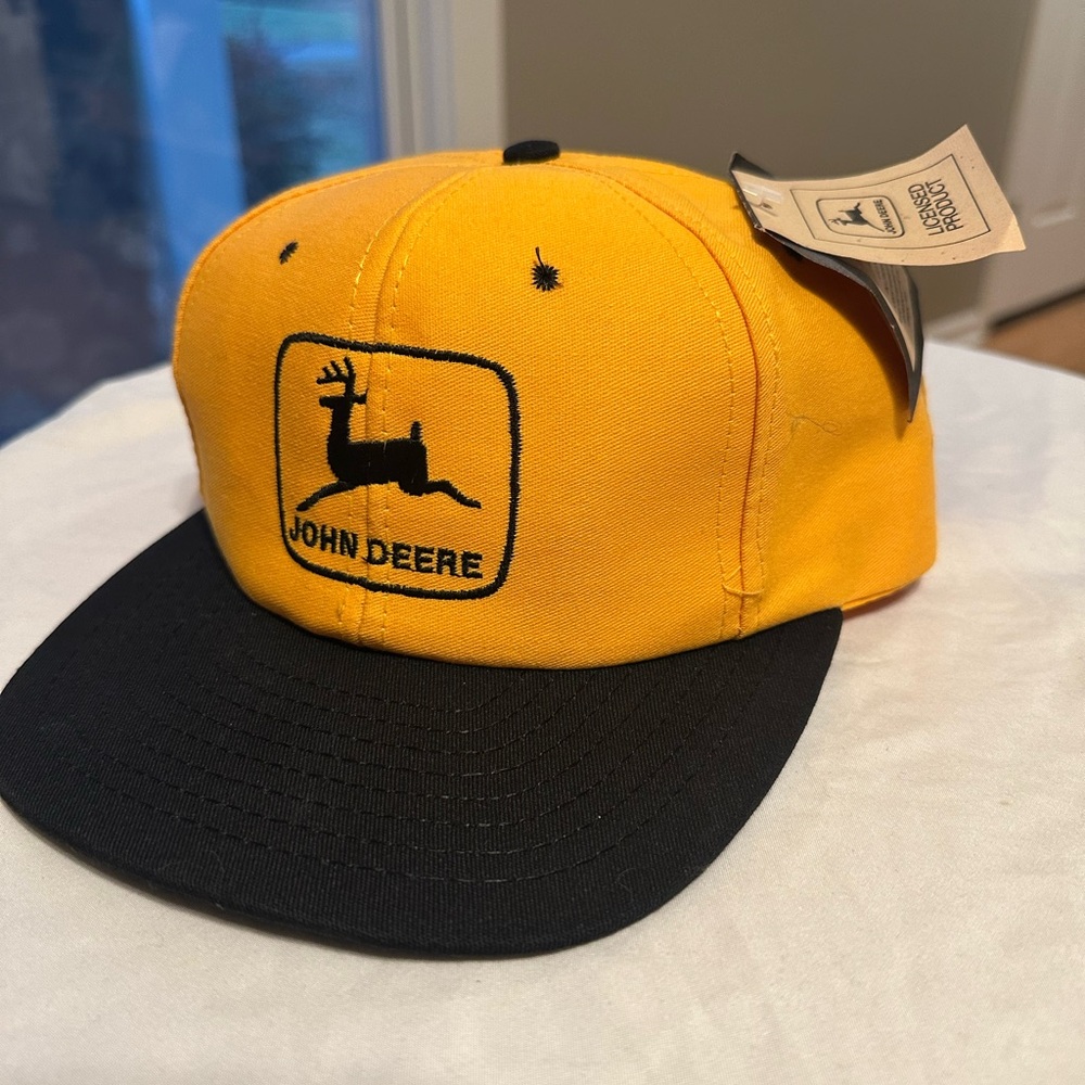 Vintage John Deere Yellow/Black SnapBack